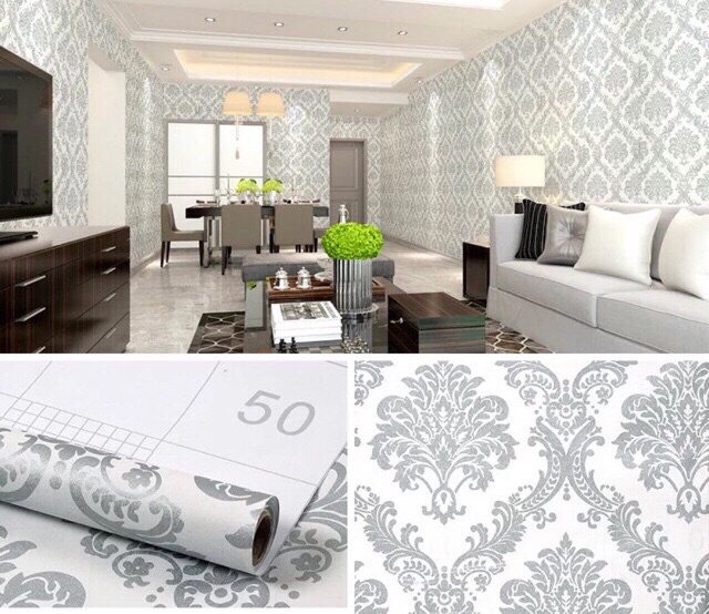Giấy dán tường hoa văn đức khổ 45cm có keo sẵn | BigBuy360 - bigbuy360.vn