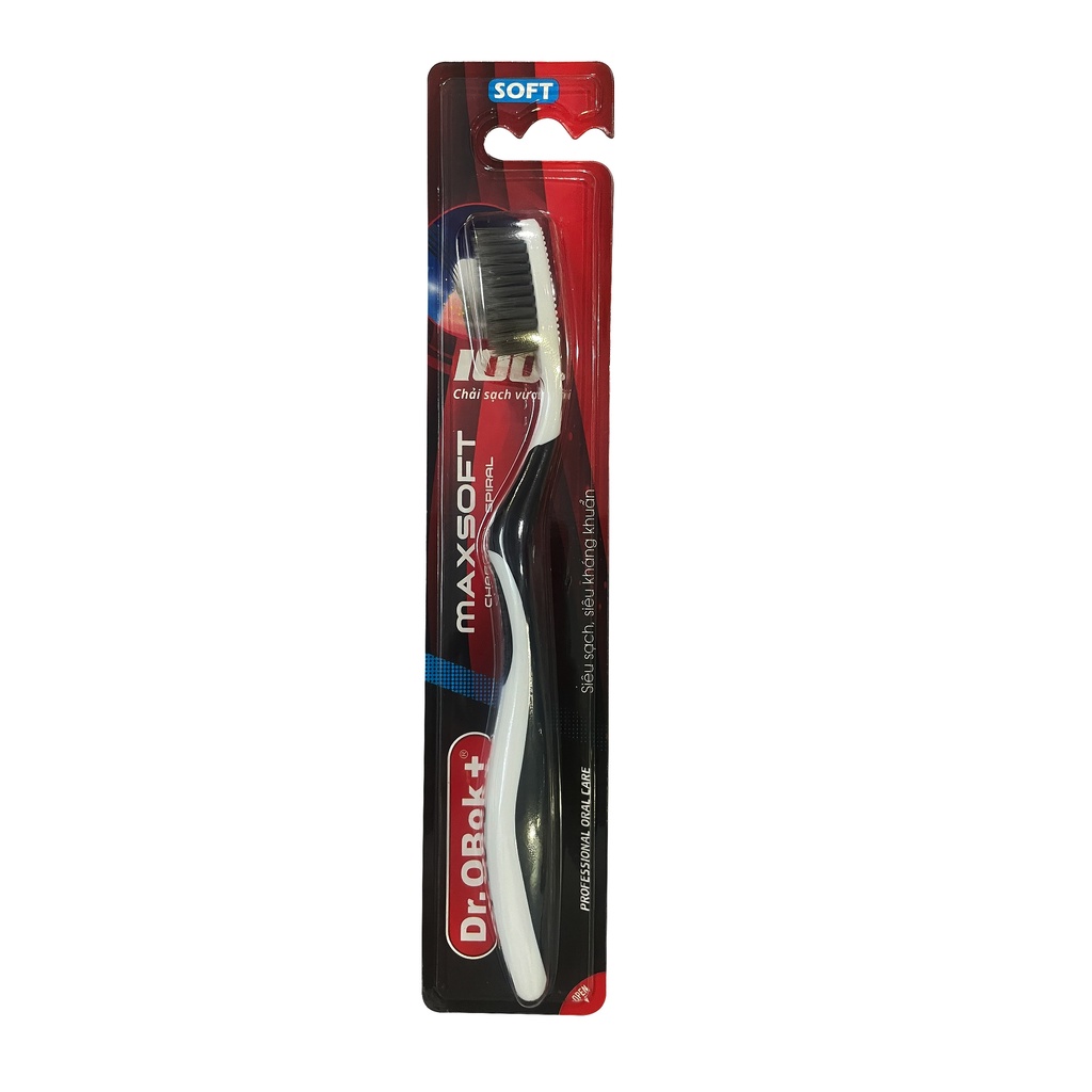 Bàn chải đánh răng Dr.Obok + Maxsoft than hoạt tính