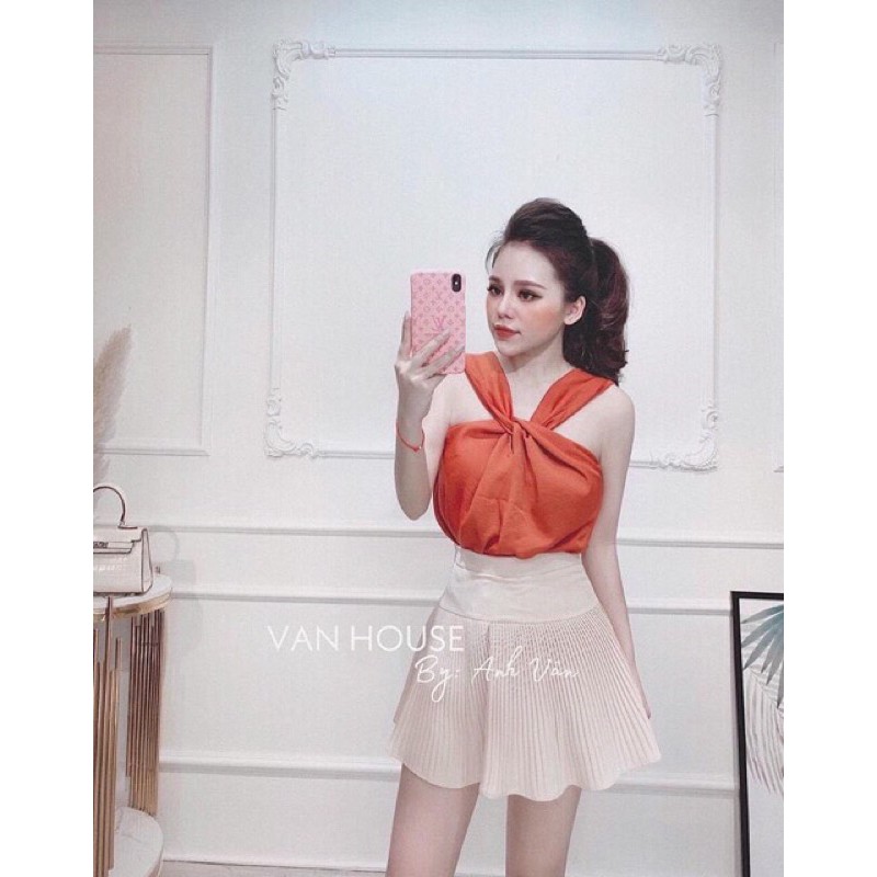 BÁN SỈ ÁO LỤA XOẮN 4 MÀU SIÊU XINH NỮ