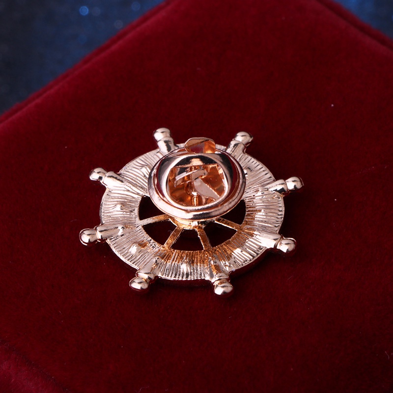 EFAN Ghim Cài Áo Hình Bánh Lái Thuyền Thời Trang Cho Nam