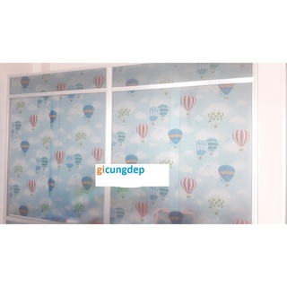 Decal dán kính / dán kiếng khinh khí cầu