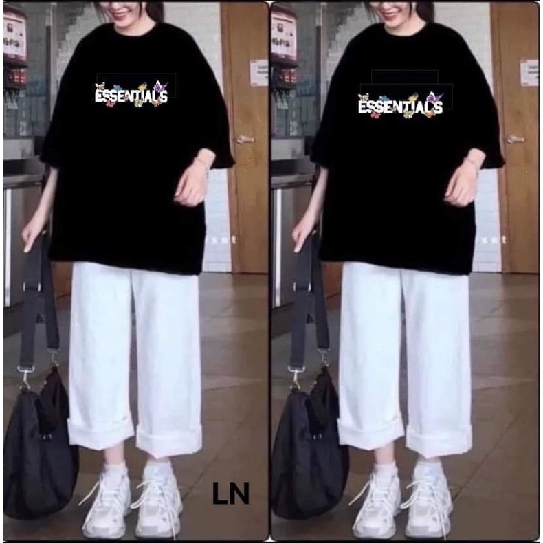 Sét áo bướm ESSEN + quần kaki trắng TH6