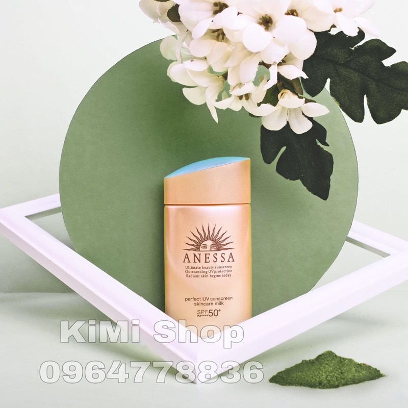 Set kem chống nắng Anessa Perfect UV Skincare Milk 60ml