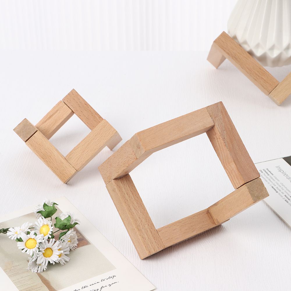 Đế giữ quả cầu pha lê bằng gỗ dành cho trang trí bàn làm việc