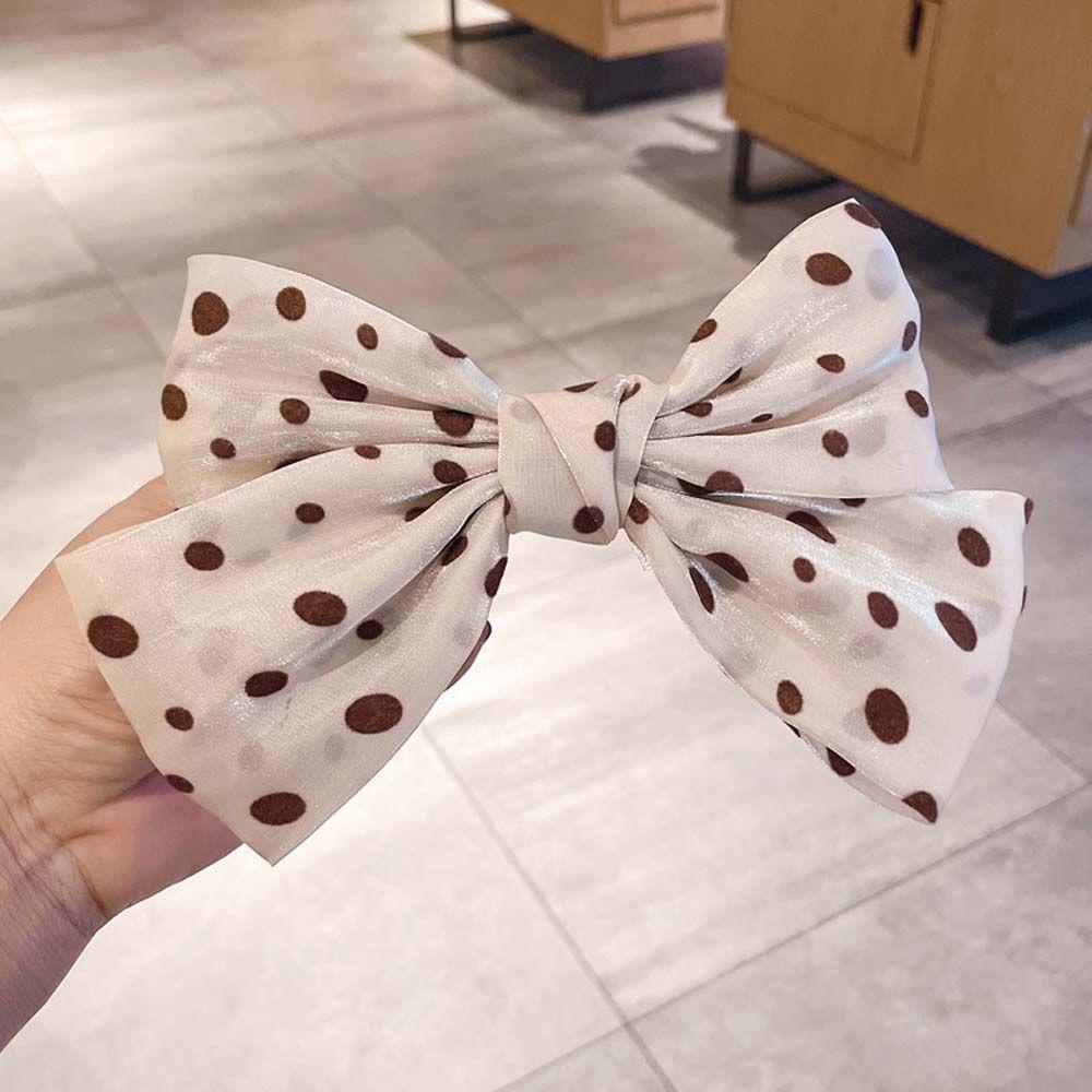 Kẹp Tóc Nơ Vải Chiffon Thời Trang Hàn Quốc Cho Nữ