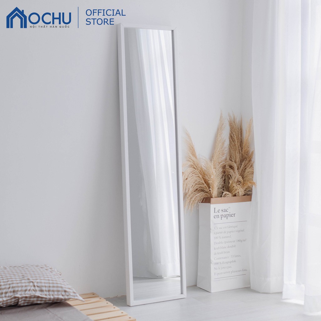 Gương Đứng Soi Toàn Thân Khung Gỗ OCHU - Mirror M - White