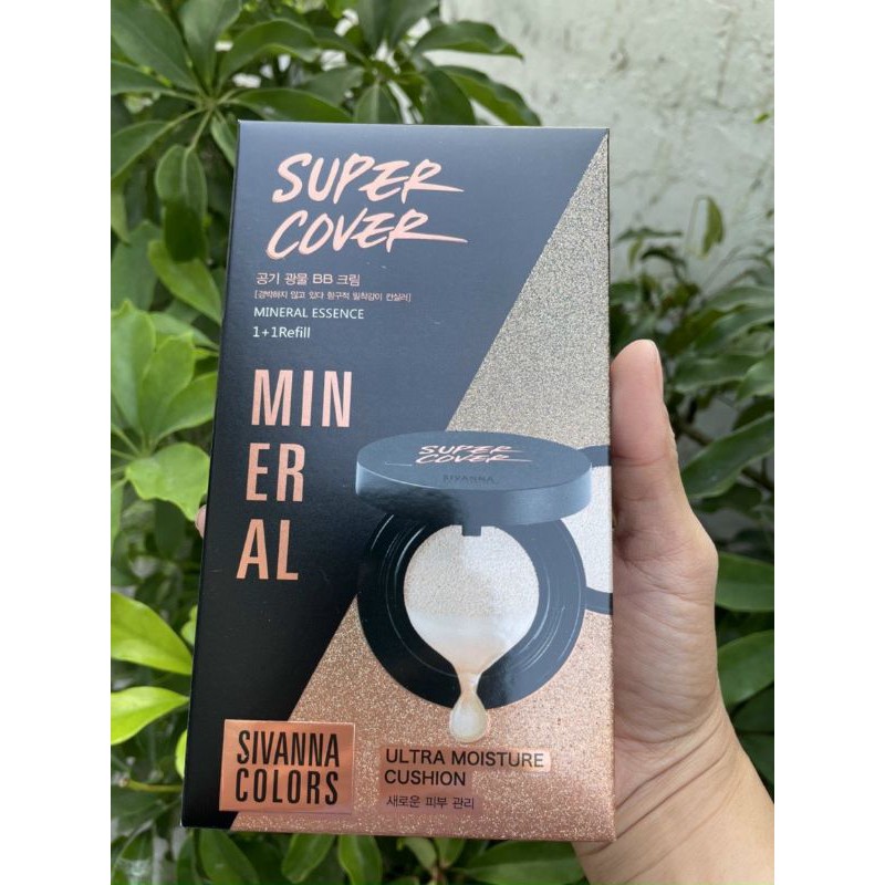 PHẤN NƯỚC SIVANNA SUPER COVER MINERAL ESSENCE CUSHION HF564 | BigBuy360 - bigbuy360.vn