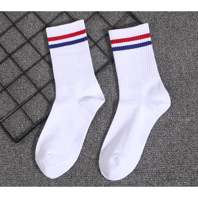 Vớ 7 MÀU CẦU VỒNG cao cổ Nam Nữ xu hướng thể thao, đường phố, năng động