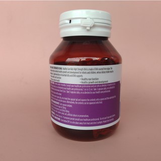 [Chính Hãng]   Kẹo dẻo DHA hình cá thơm hương chanh heathy care cho bé từ 4 tháng tuổi