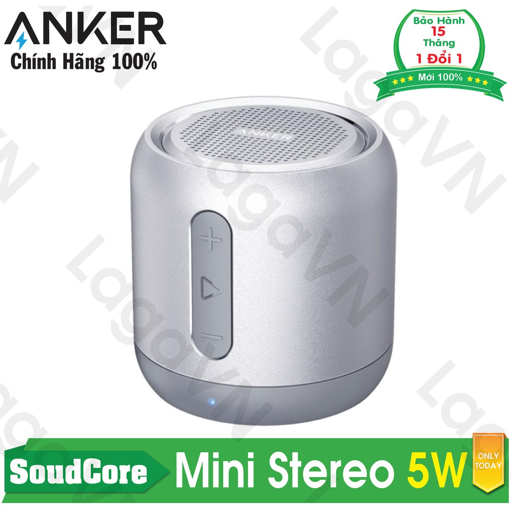  Loa bluetooth ANKER SoundCore Mini Stereo Speaker (Xám)