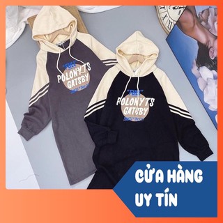 váy suông nỉ có mũ xinh quá