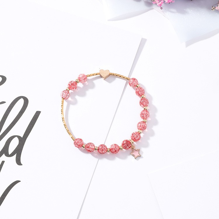 XiaoboACC Vòng Tay Đính Đá Mặt Hình Ngôi Sao Xinh Xắn Dành Cho Nữ | BigBuy360 - bigbuy360.vn