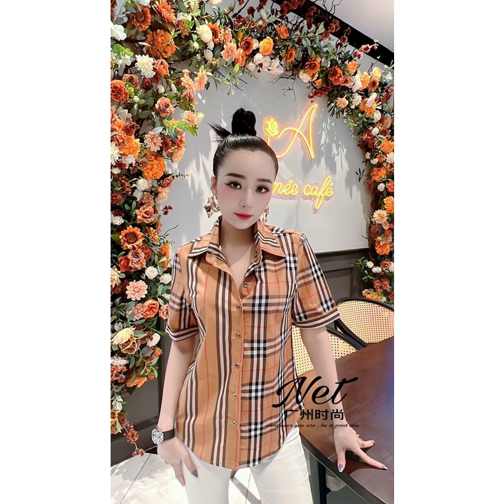 Sơ mi kẻ burberry cao cấp
