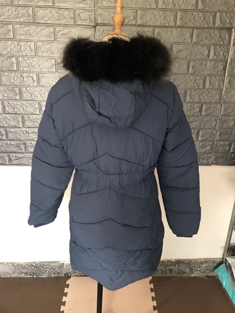 Áo phao mủ lông hai màu