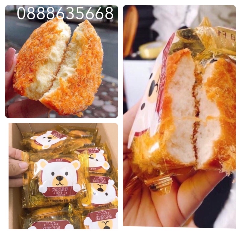 Combo 3 chiếc bánh ruốc gấu siêu ngon