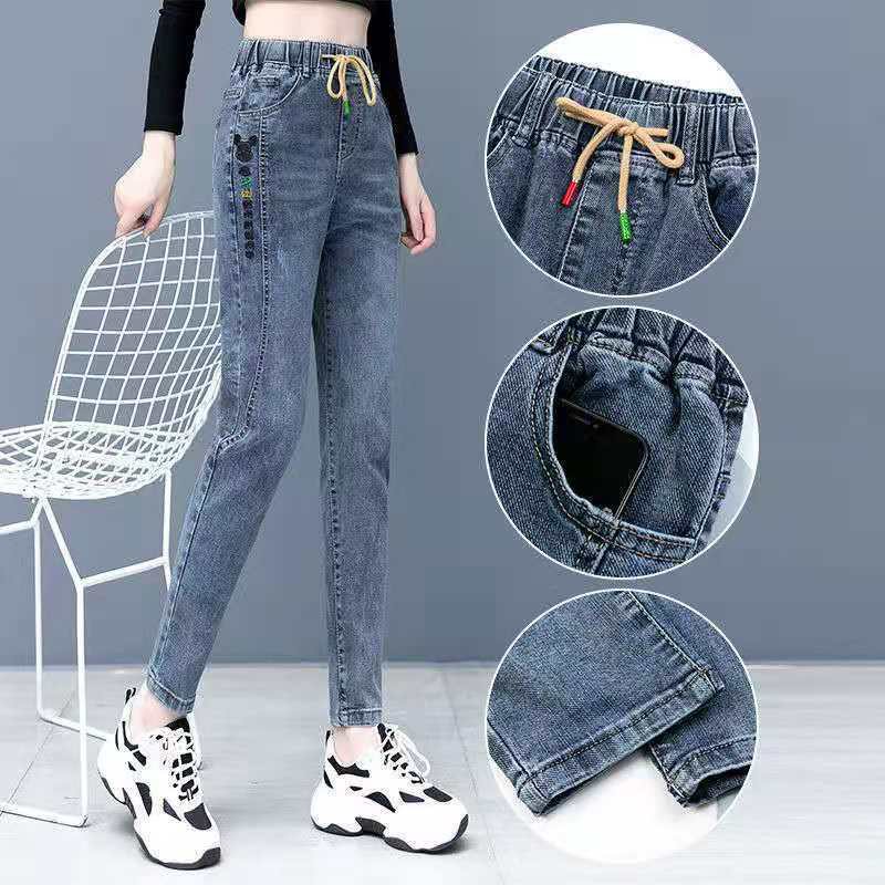 Quần Jeans Dài Lưng Cao Co Giãn Thời Trang Cho Nữ | BigBuy360 - bigbuy360.vn