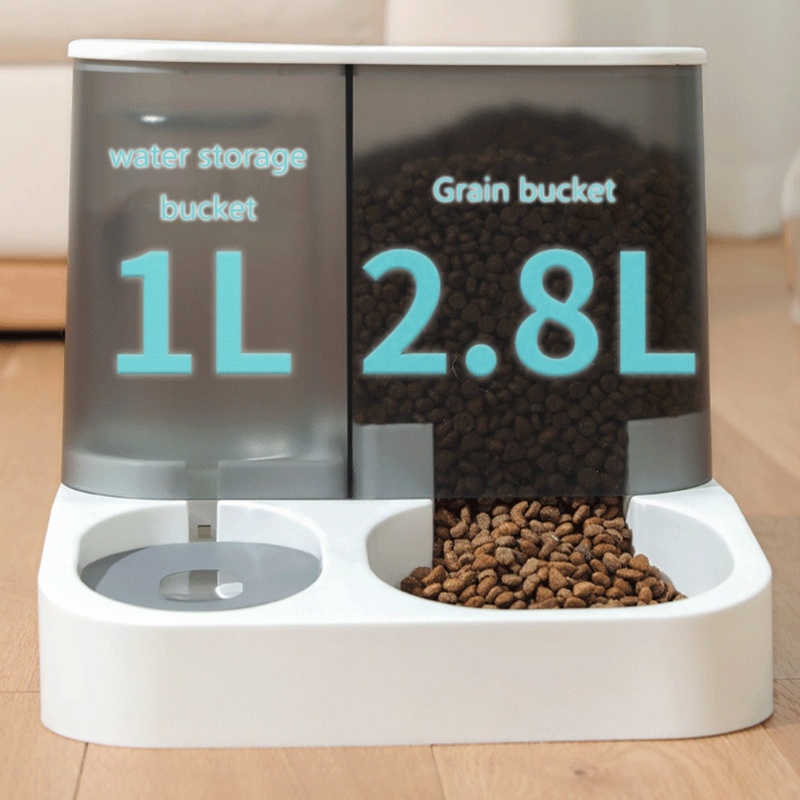 Bát Đựng Nước Uống Tự Động 2 Trong 1 Cho Mèo