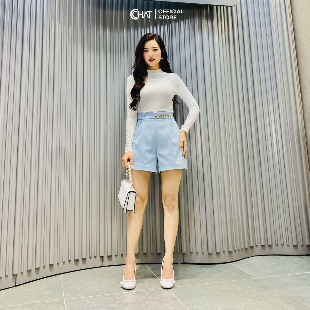 Quần short cạp lệch CT CCHAT