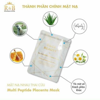 Mặt nạ  tế bào gốc nhau thau cừu Daily beauty Hàn Quốc_R&B