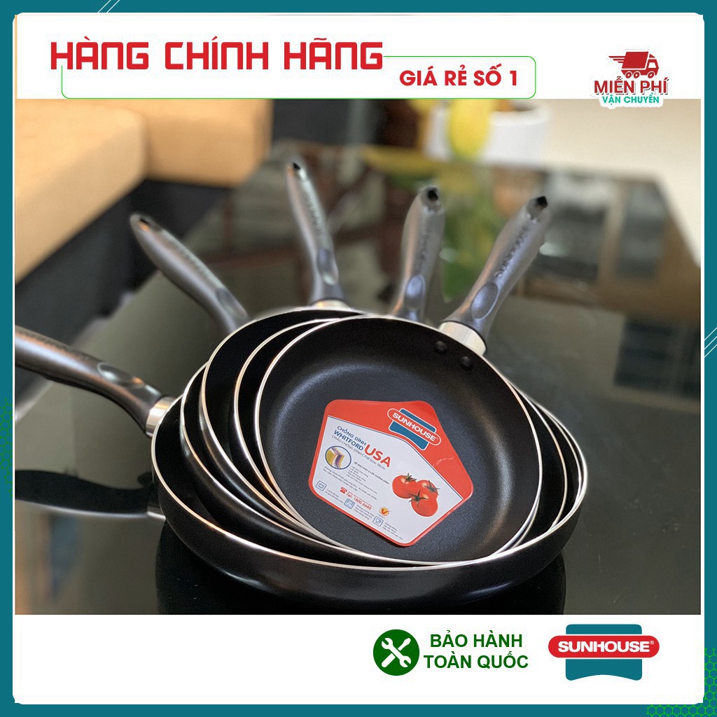 Chảo chống dính Sunhouse size CT18-CT20-CT 24- CT26- CT28-CT30cm