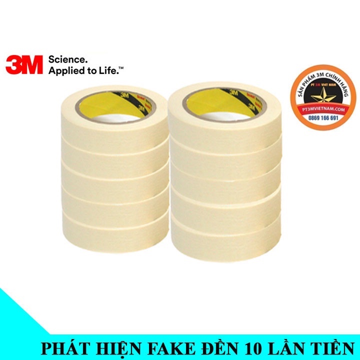 Băng keo giấy một mặt che sơn 3M 320 Masking Tape