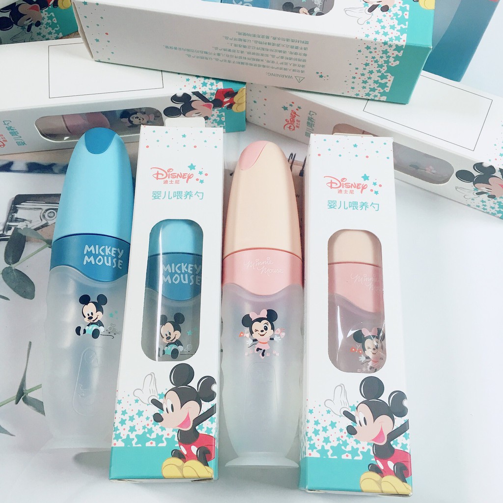 EMMAKIDS - BÌNH THÌA ĂN DẶM MICKEY DISNEY CAO CẤP