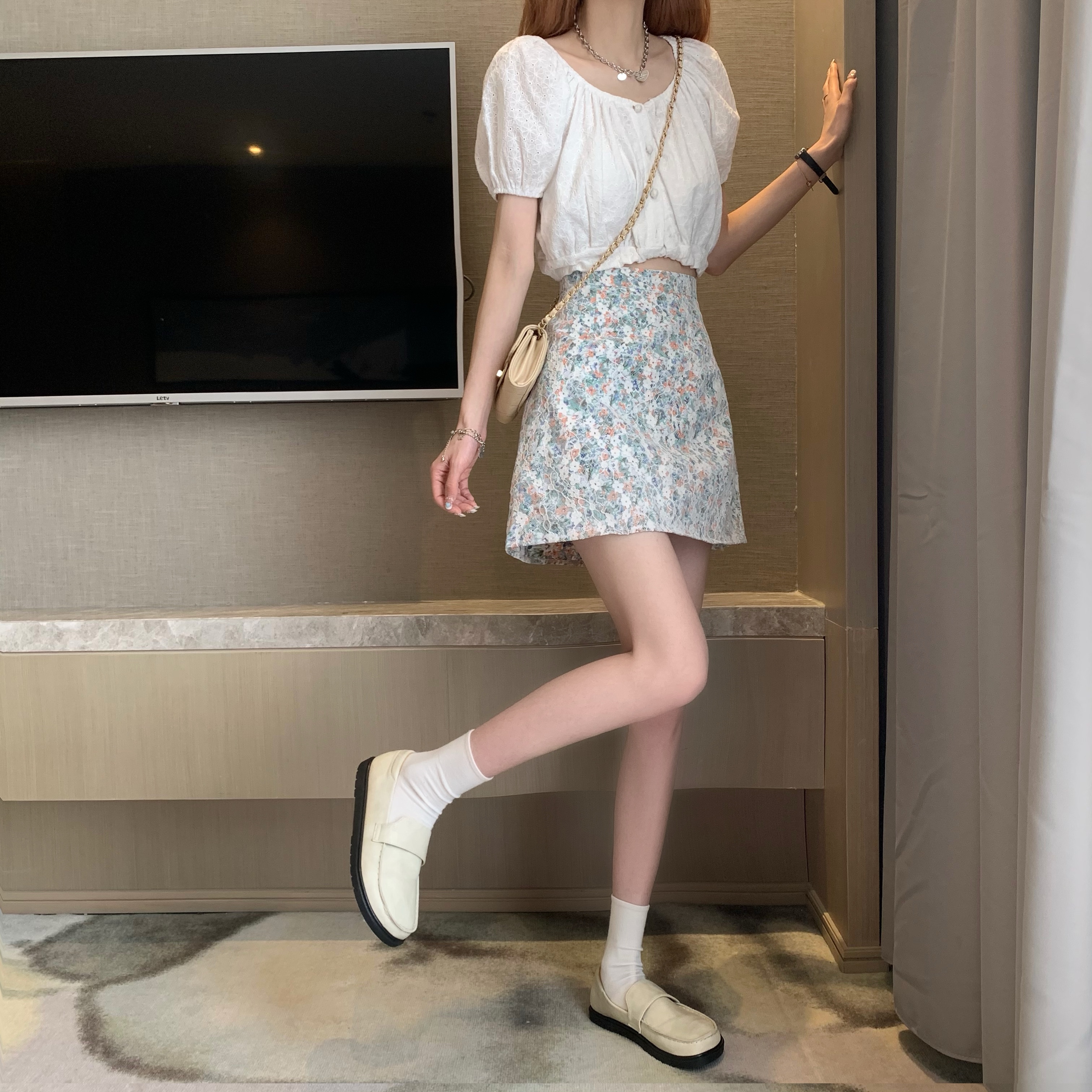 Chân Váy Chữ A Phối Ren Kiểu Retro Thời Trang Mùa Hè 2 Màu Lựa Chọn | BigBuy360 - bigbuy360.vn