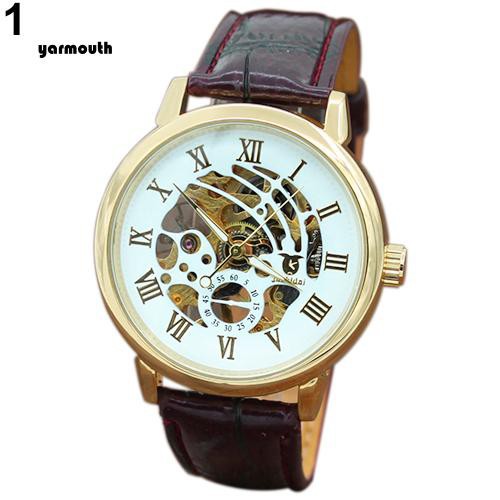 Đồng hồ cơ mặt số Skeleton tròn rỗng cá tính nam | BigBuy360 - bigbuy360.vn