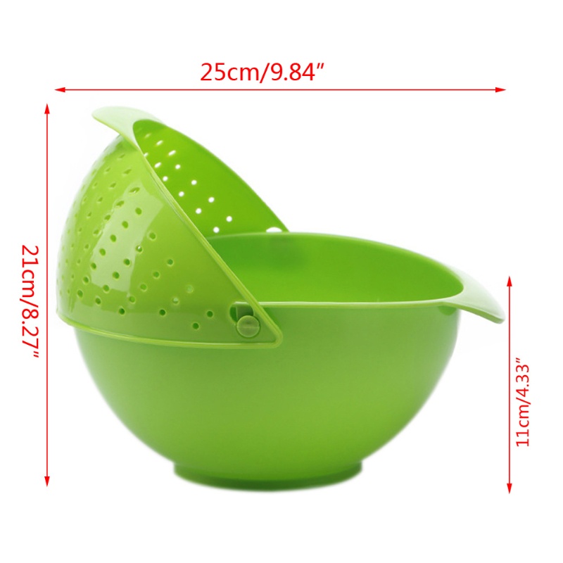 1 Rổ Rửa Rau Củ Quả 2 Trong 1 Tiện Lợi