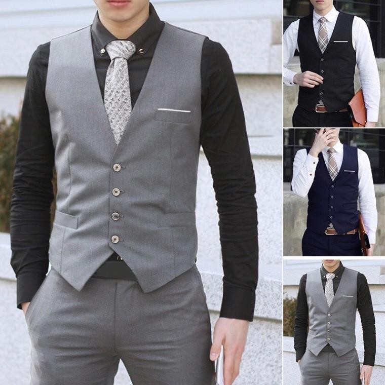 [Siêu rẻ]Combo áo Vest và áo Gile nam lịch lãm phong cách hoàng gia | BigBuy360 - bigbuy360.vn