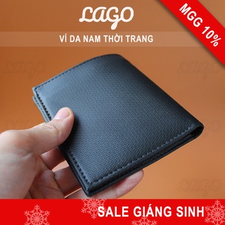 Ví da nam cao cấp thời trang cầm tay dáng ngang và đứng LAGO bóp nam mini, ví nam đứng giá rẻ