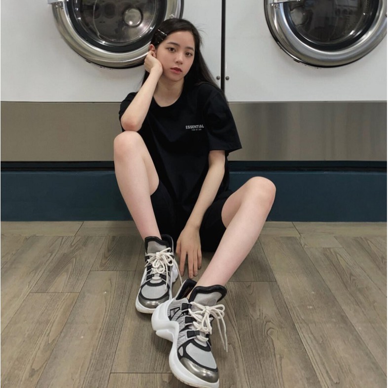 Áo thun nam nữ tay lỡ ESSENTIALS in ngực , Áo phông cộc tay basic unisex, Zing store | BigBuy360 - bigbuy360.vn