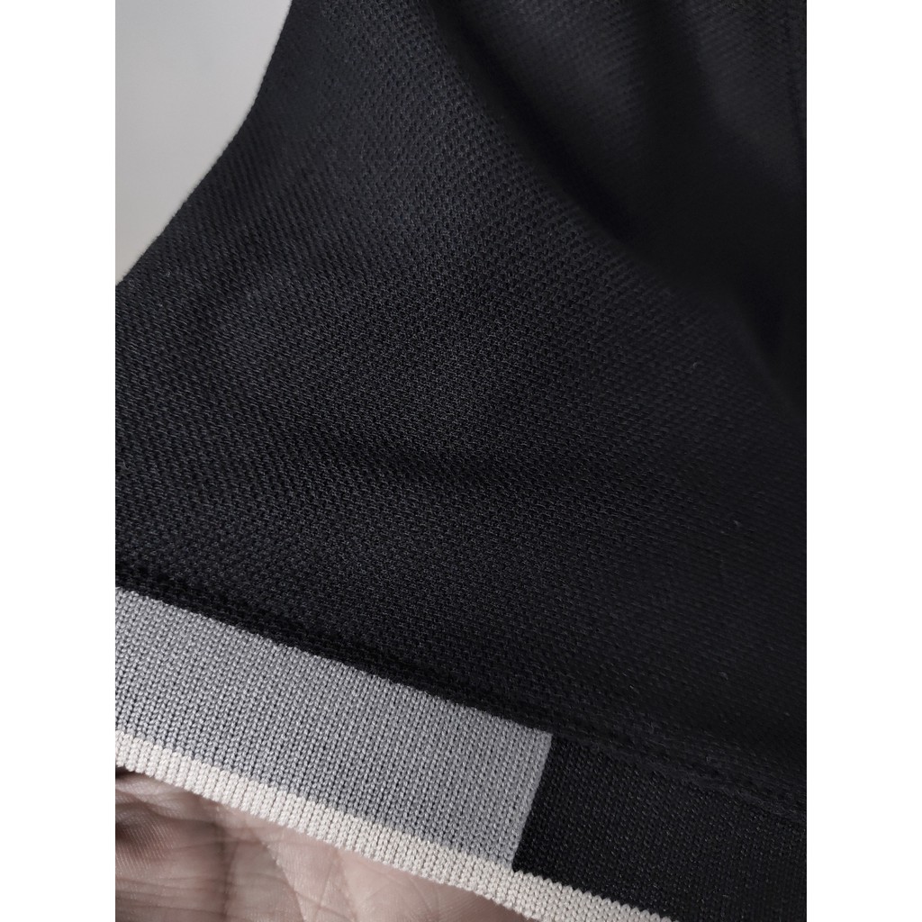 Áo Polo nam cổ bẻ phối cổ vải cá sấu xuất xịn,chuẩn form,sang trọng-lịch lãm RubyP1 ĐEN | BigBuy360 - bigbuy360.vn