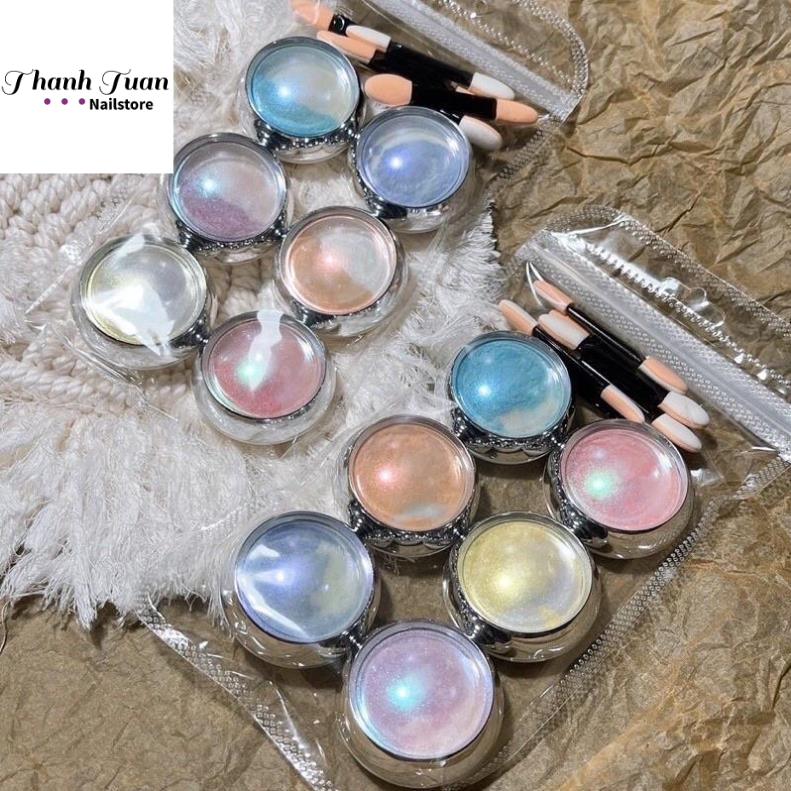 Bột tráng gương neon - Set 6 hũ  - Phụ kiện đồ nail