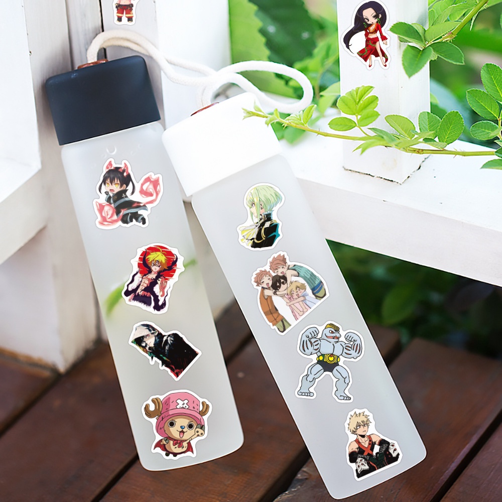 300/200/100 Miếng Dán Hình Anime Demon Slayer Cho Trang Trí Điện Thoại Laptop Nón Bảo Hiểm