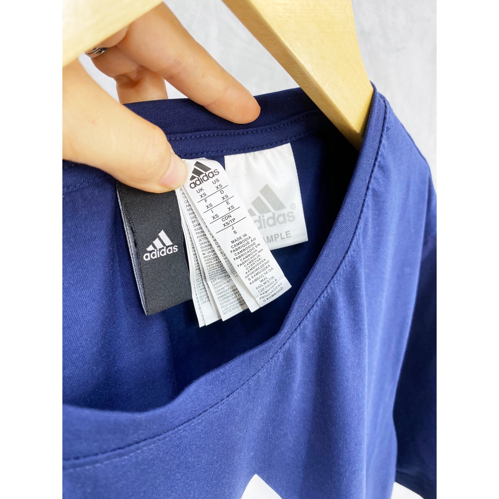 (HÀNG XUẤT XỊN) Váy / Đầm das xanh 1800 Essential Logo Dress Navy Made in Cambodia full tag code