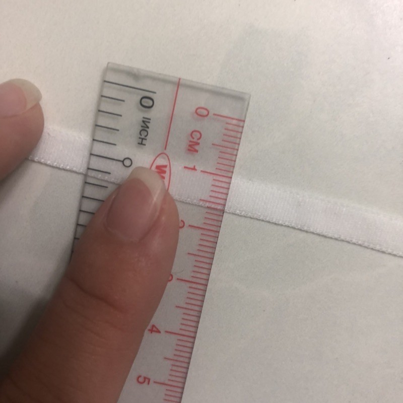 1m Thun Viền Mịn Trắng / Đen 0,5-0,6cm  Hàng Công Ty