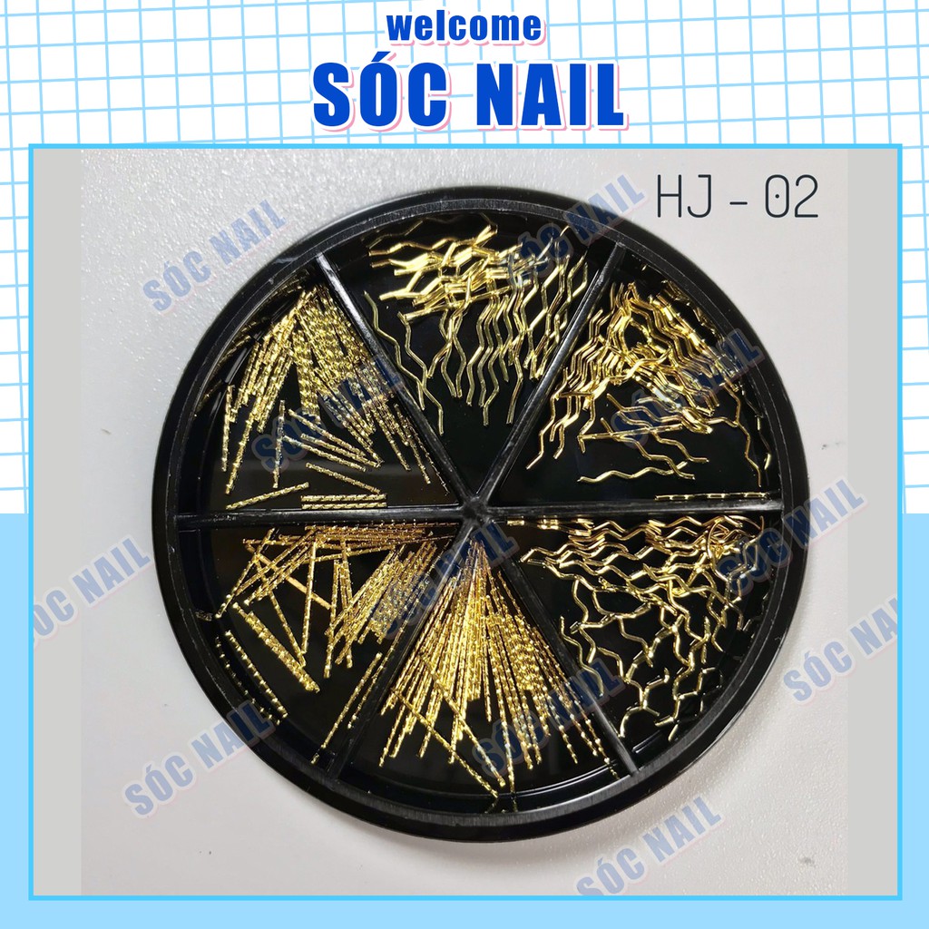 Set 6 Charm Phụ Kiện Nail Trang Trí Móng Siêu Đẹp