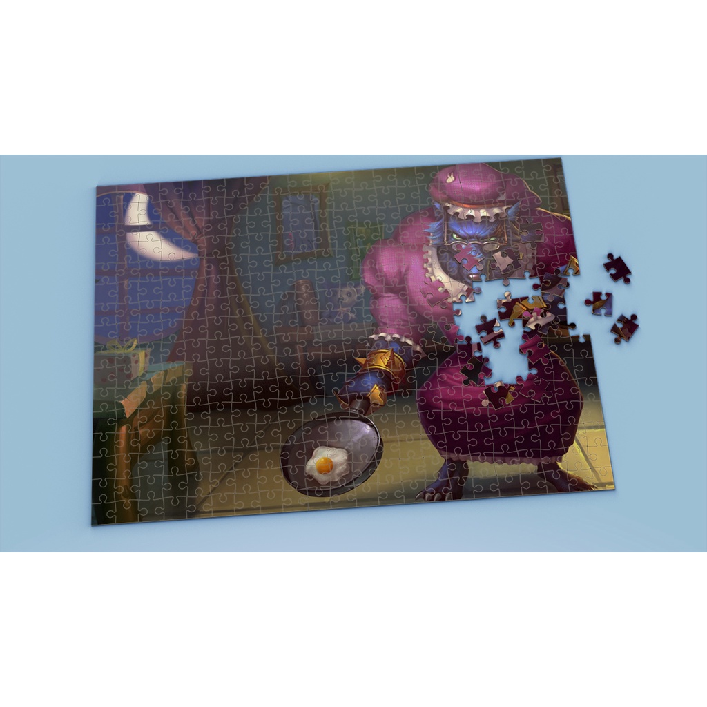 League of Legends Tranh ghép hình WARWICK - Mẫu 1 - Nhận in theo yêu cầu