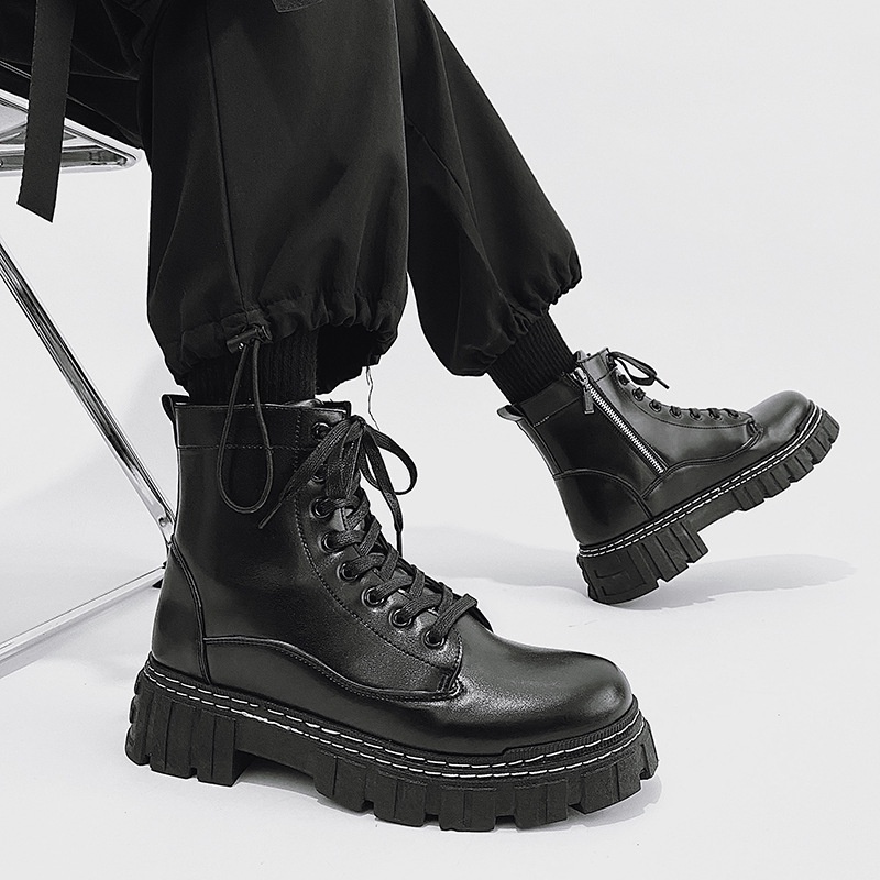 Giày boots nam cổ cao Dr Martin tăng chiều cao