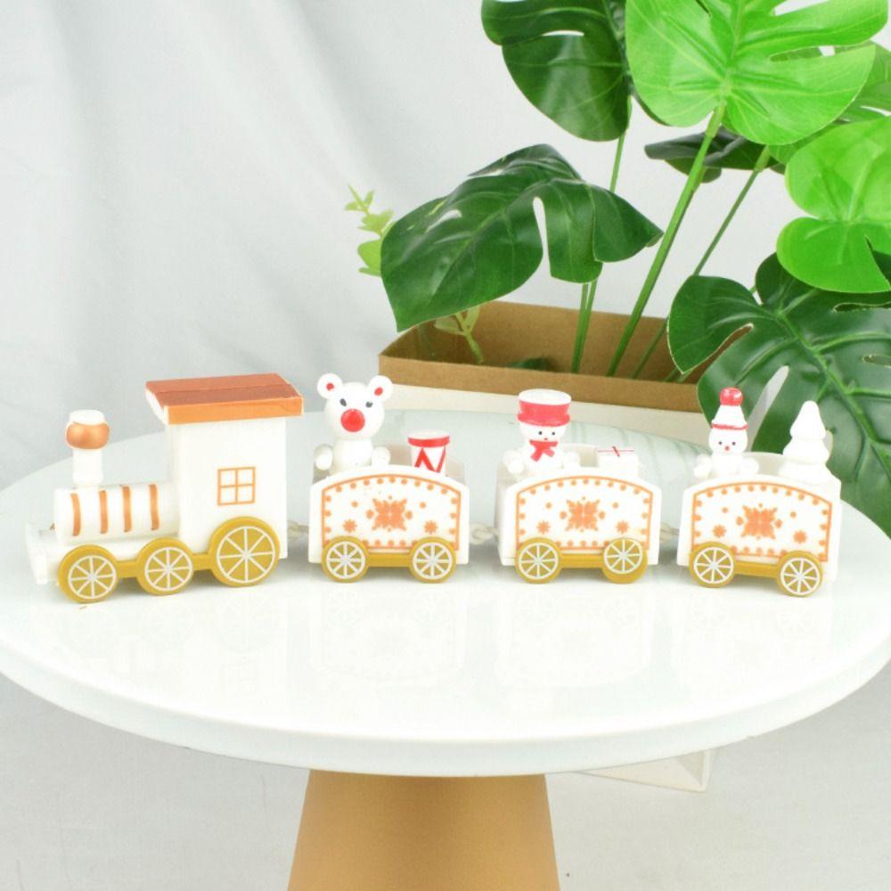 GOGOUP Tàu Lửa 4 Nút Thắt Trang Trí Giáng Sinh, Năm Mới, Quà Tặng Cho