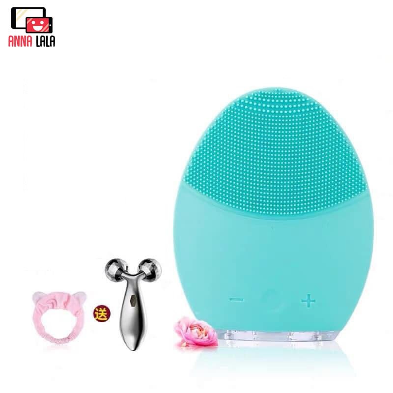 [SẴN] Máy rửa mặt MILAKA Tặng kèm thanh lăn mặt và tai thỏ (có feedback ảnh thật) | BigBuy360 - bigbuy360.vn