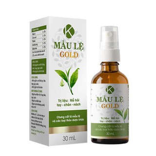 Mẫu Lệ Gold dạng xịt giảm mồ hôi tay – chân – nách được chiết xuất từ 5 loại dược liệu quý