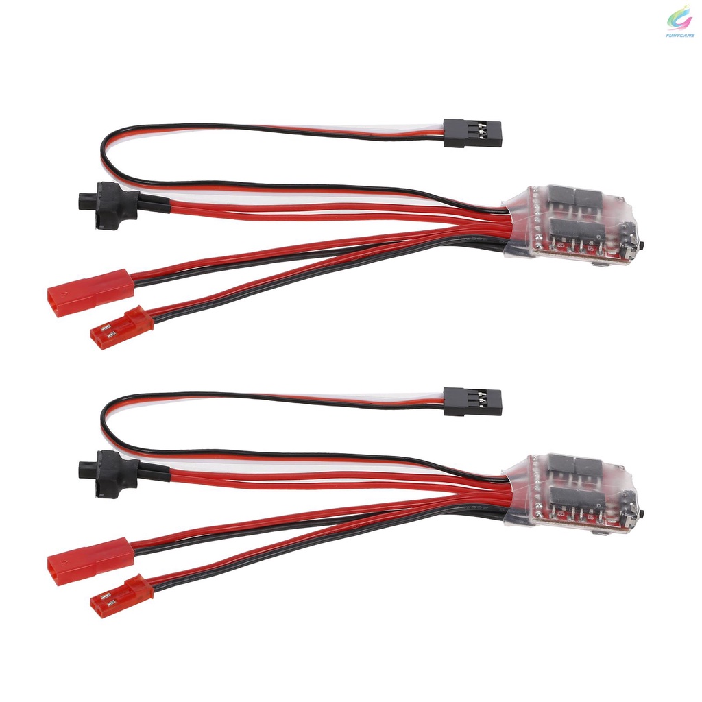 Set 2 bộ điều khiển tốc độ phanh ESC hai chiều 30A cho động cơ 130 180 260 Motor 1/16 1/18 1/24