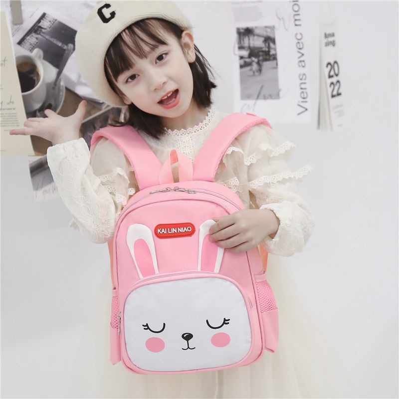 Balo Đi Học Mẫu Giáo Họa Tiết Thỏ Hoạt Hình Dễ Thương Cho Bé Gái 3-5 Tuổi Tongbao 6 Tuổi