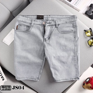 Quần short jean nam HALLA quần bò ngố chất bò co dãn wash trẻ trung phong cách