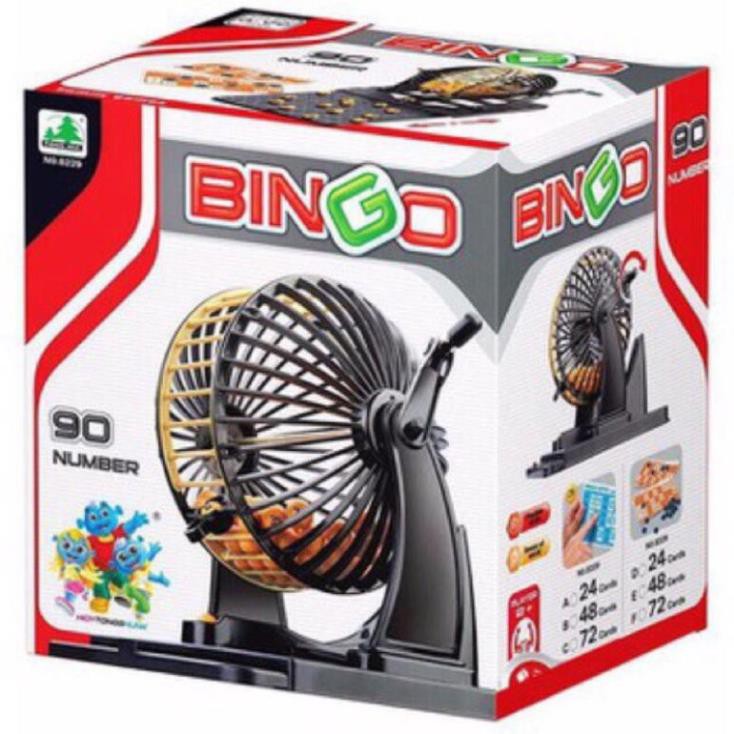 BỘ ĐỒ CHƠI LỒNG QUAY BINGO LÔTÔ 80 SỐ CỰC VUI NHỘN