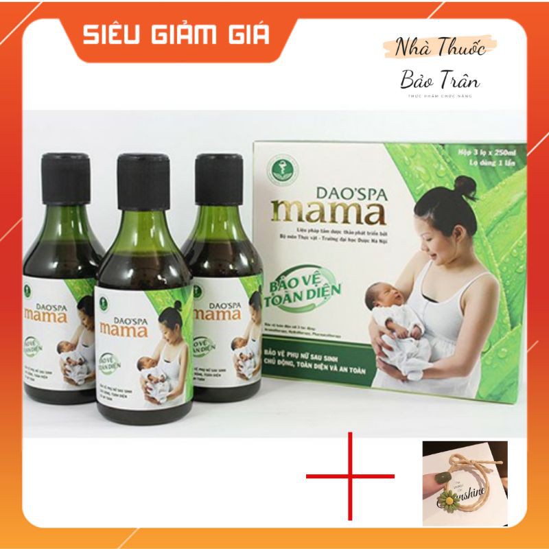 Nước xông tắm cho mẹ sau sinh của người da đỏ Dao'spa mama (hộp 3 chai 250ml)