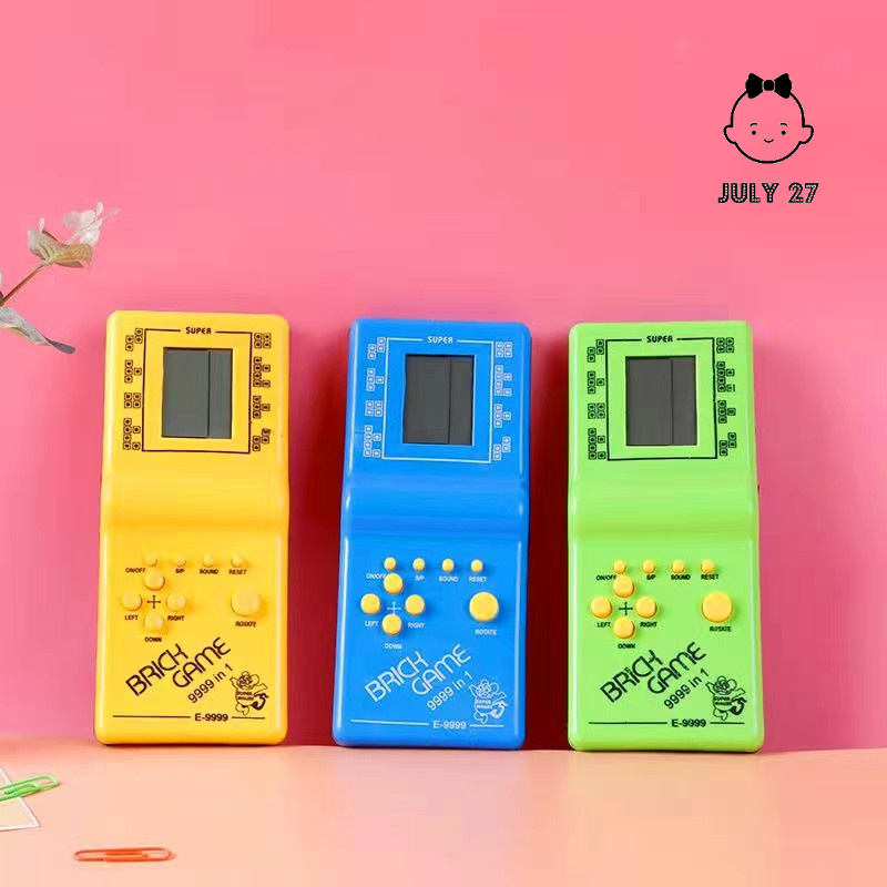 Máy Chơi Game, Máy Xếp Hình Tetris Thiết Kế Cầm Tay Nhỏ Gọn, Đồ Chơi Tuổi Thơ Huyền Thoại