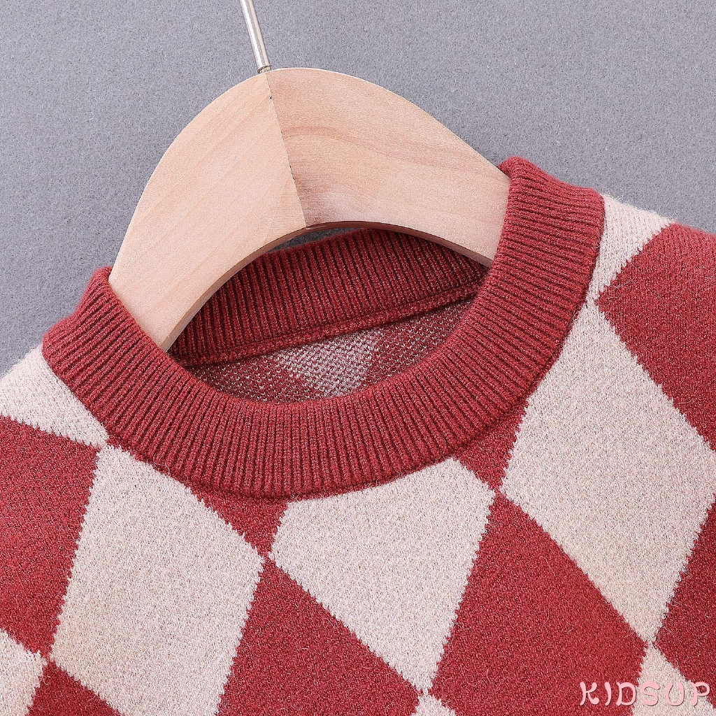 Áo Sweater Dệt Kim Chất Liệu Cotton% 0020 Cho Bé